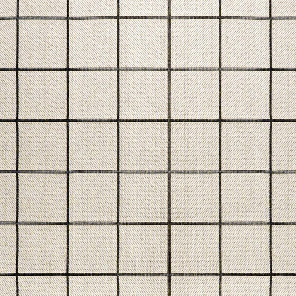 4' X 6' Cream And Dark Gray Plaid Indoor Outdoor Area Rug