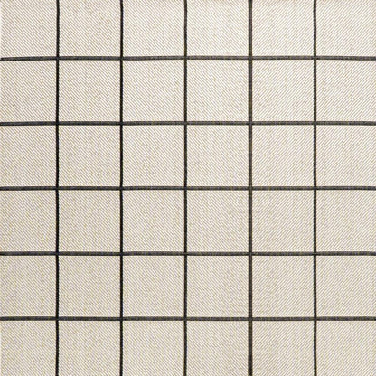 8' X 10' Cream And Dark Gray Plaid Indoor Outdoor Area Rug HomeRoots