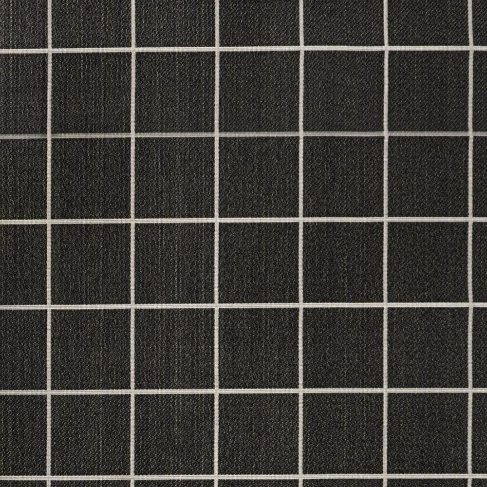 4' X 6' Dark Gray And Cream Plaid Indoor Outdoor Area Rug HomeRoots