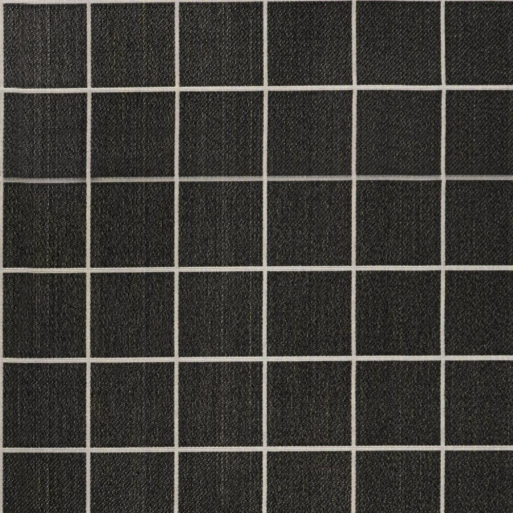 5' X 8' Dark Gray And Cream Plaid Indoor Outdoor Area Rug HomeRoots