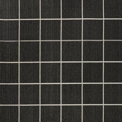 8' X 10' Dark Gray And Cream Plaid Indoor Outdoor Area Rug HomeRoots