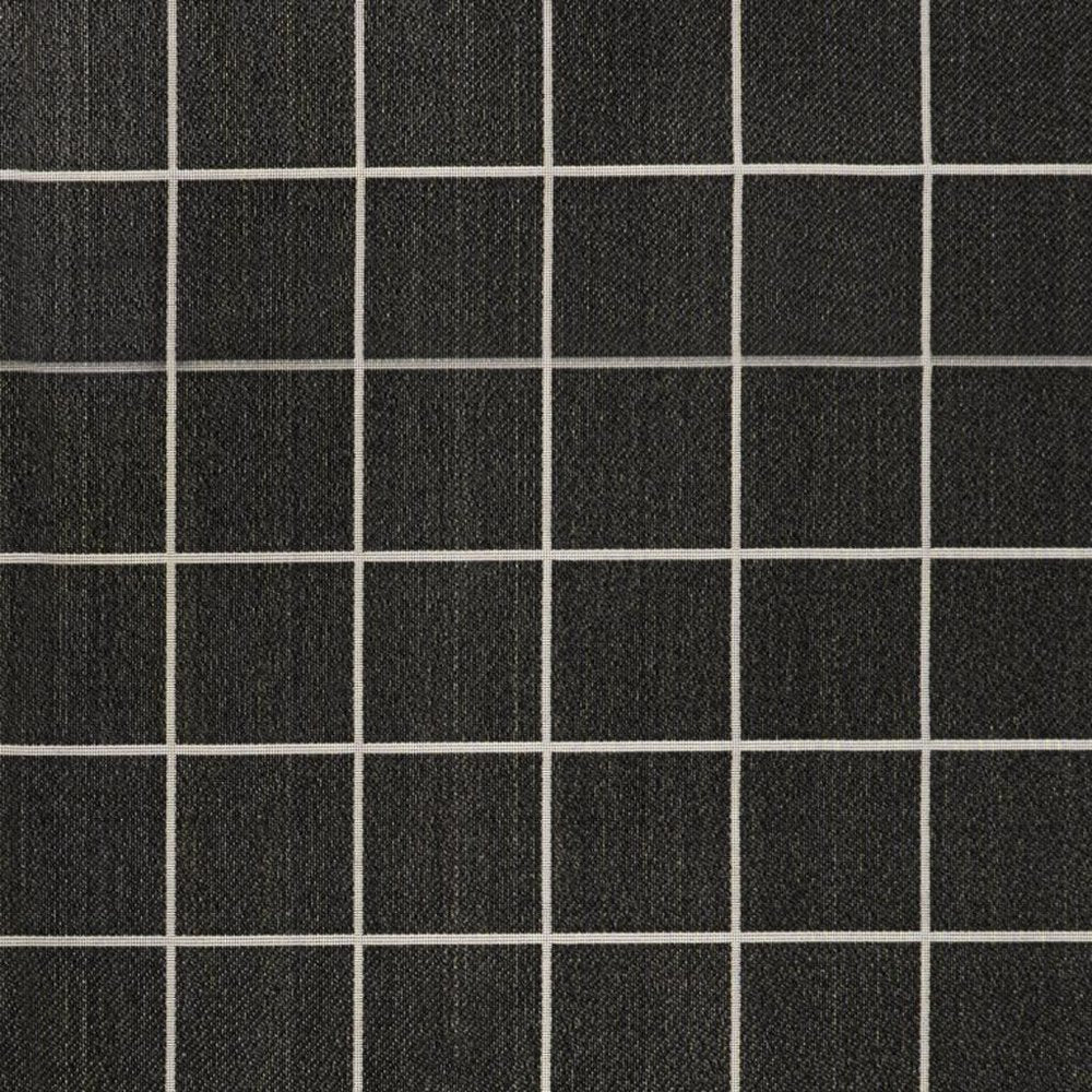 8' X 10' Dark Gray And Cream Plaid Indoor Outdoor Area Rug — view 2