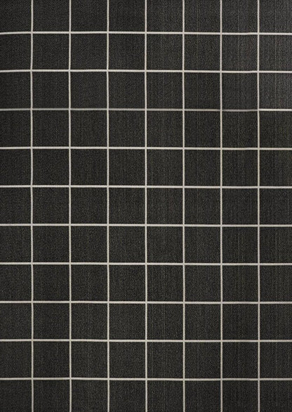 8' X 10' Dark Gray And Cream Plaid Indoor Outdoor Area Rug HomeRoots