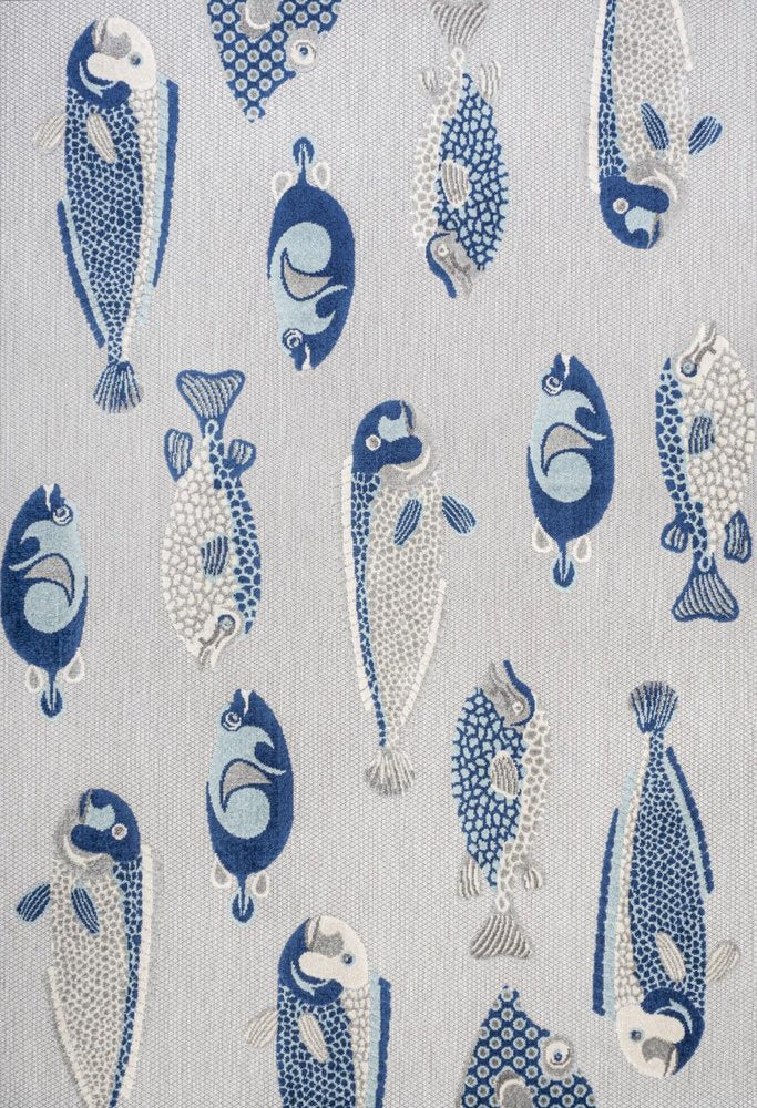 3' X 5' Gray And Navy Blue Animal Print Indoor Outdoor Area Rug HomeRoots
