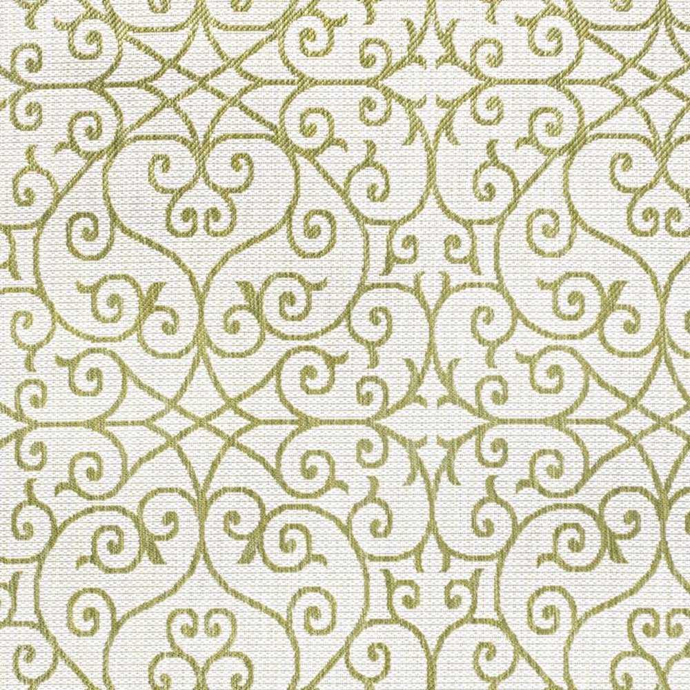 3' X 5' Green And Cream Geometric Indoor Outdoor Area Rug HomeRoots