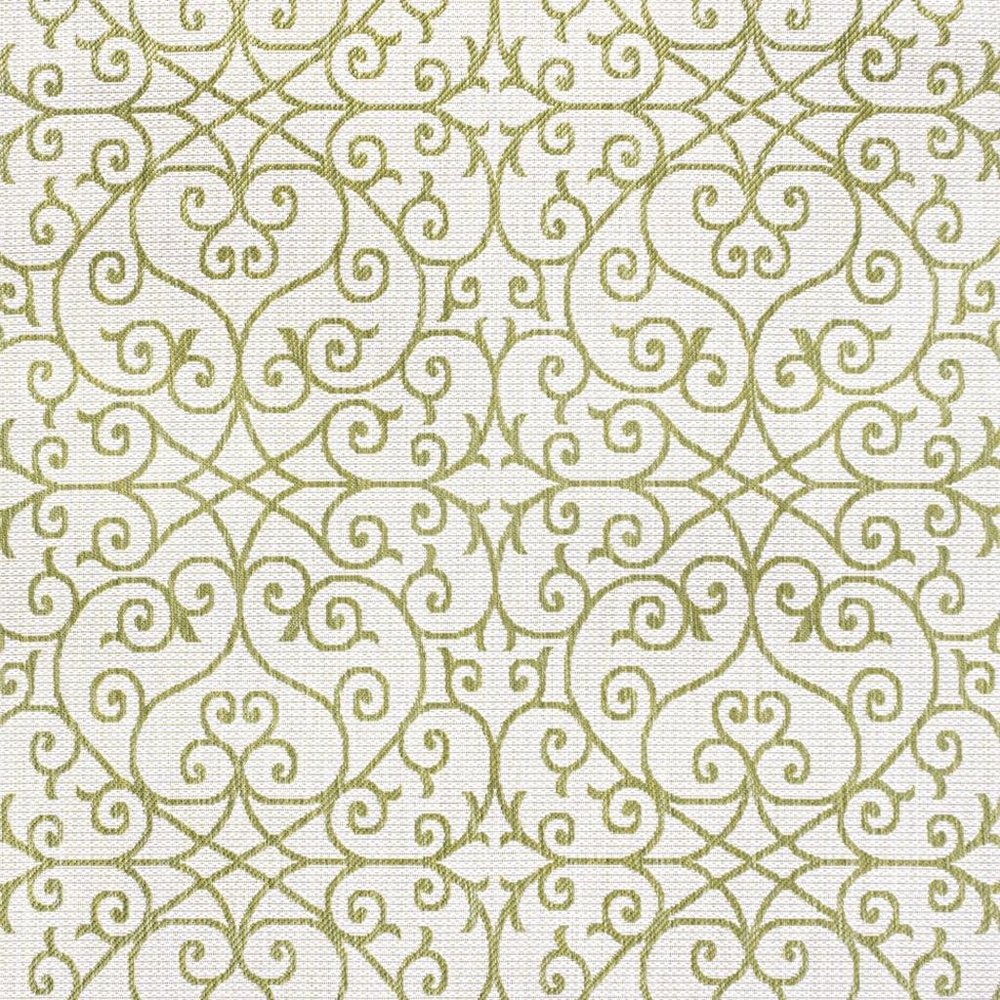 9' X 12' Green And Cream Geometric Indoor Outdoor Area Rug HomeRoots