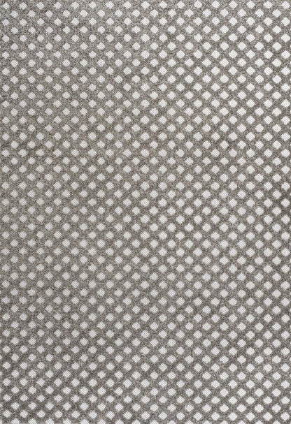 3' X 5' Dark Gray And Ivory Trellis Indoor Outdoor Area Rug HomeRoots