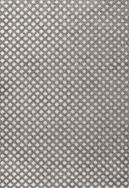 3' X 5' Dark Gray And Ivory Trellis Indoor Outdoor Area Rug HomeRoots