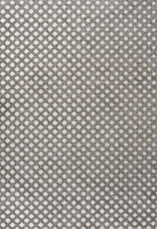 5' X 8' Dark Gray And Ivory Trellis Indoor Outdoor Area Rug