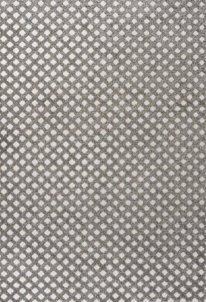 5' X 8' Dark Gray And Ivory Trellis Indoor Outdoor Area Rug