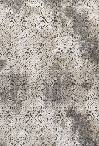 3' X 5' Cream Beige And Dark Gray Abstract Indoor Outdoor Area Rug HomeRoots