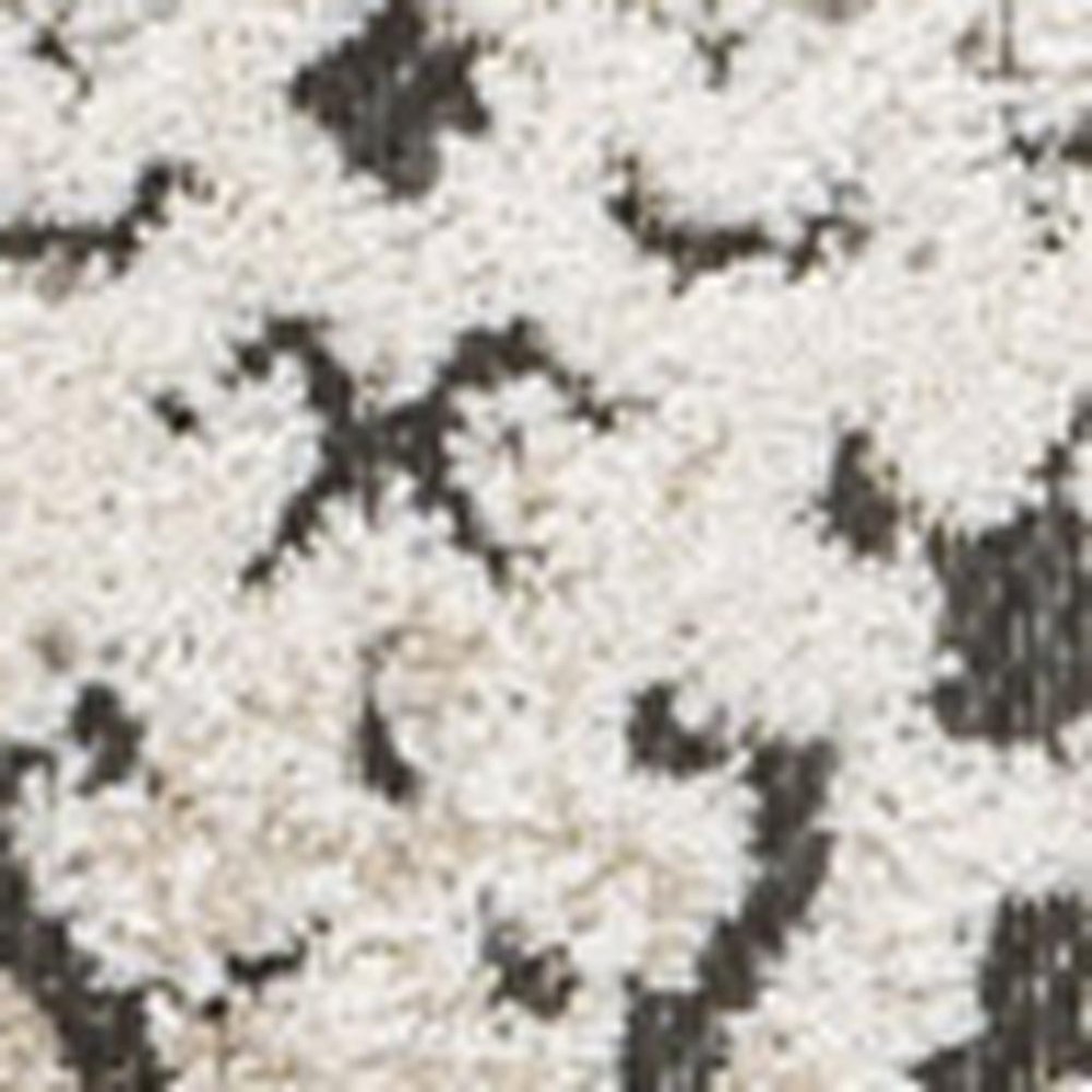 4' X 6' Cream Beige And Dark Gray Abstract Indoor Outdoor Area Rug — view 2