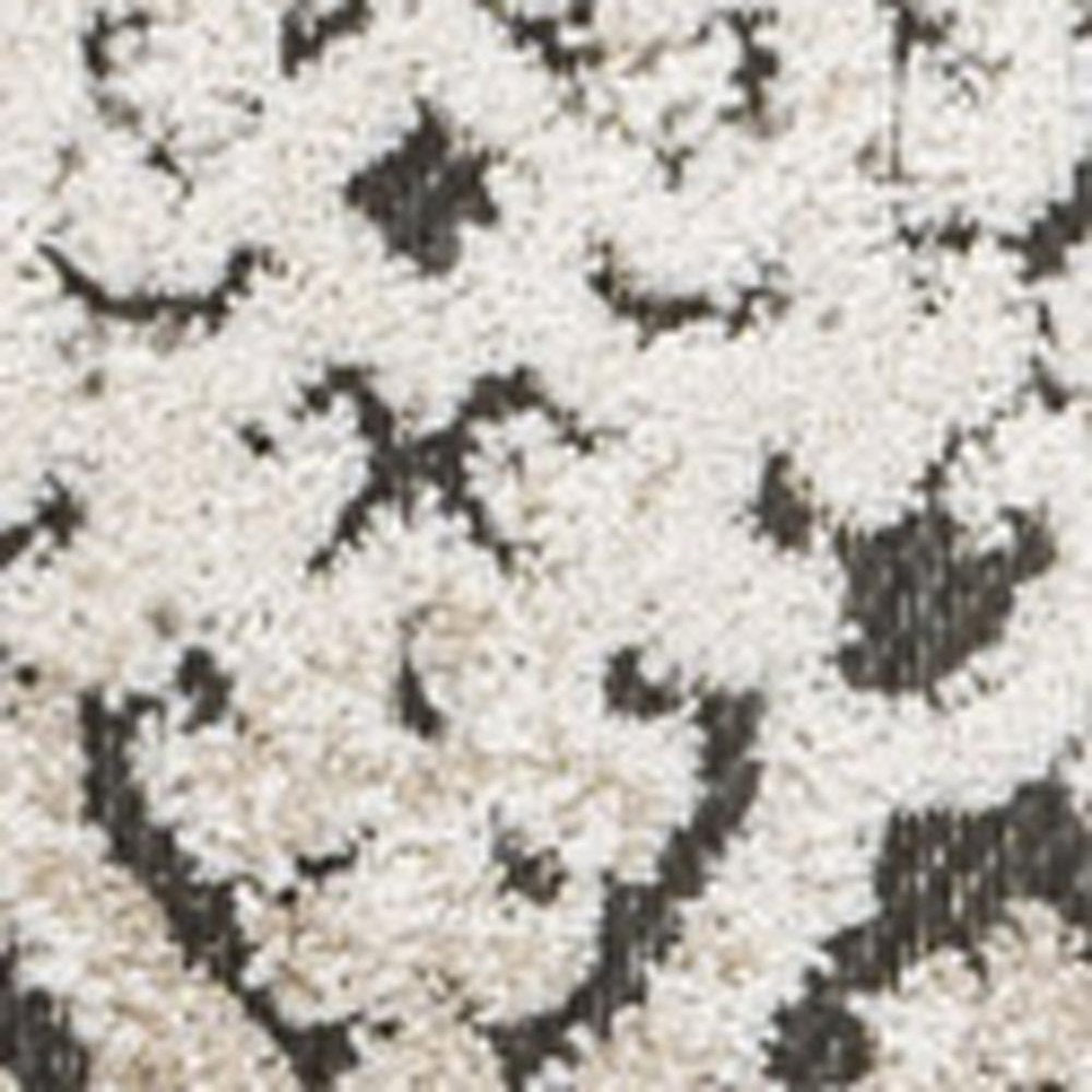 4' X 6' Cream Beige And Dark Gray Abstract Indoor Outdoor Area Rug HomeRoots