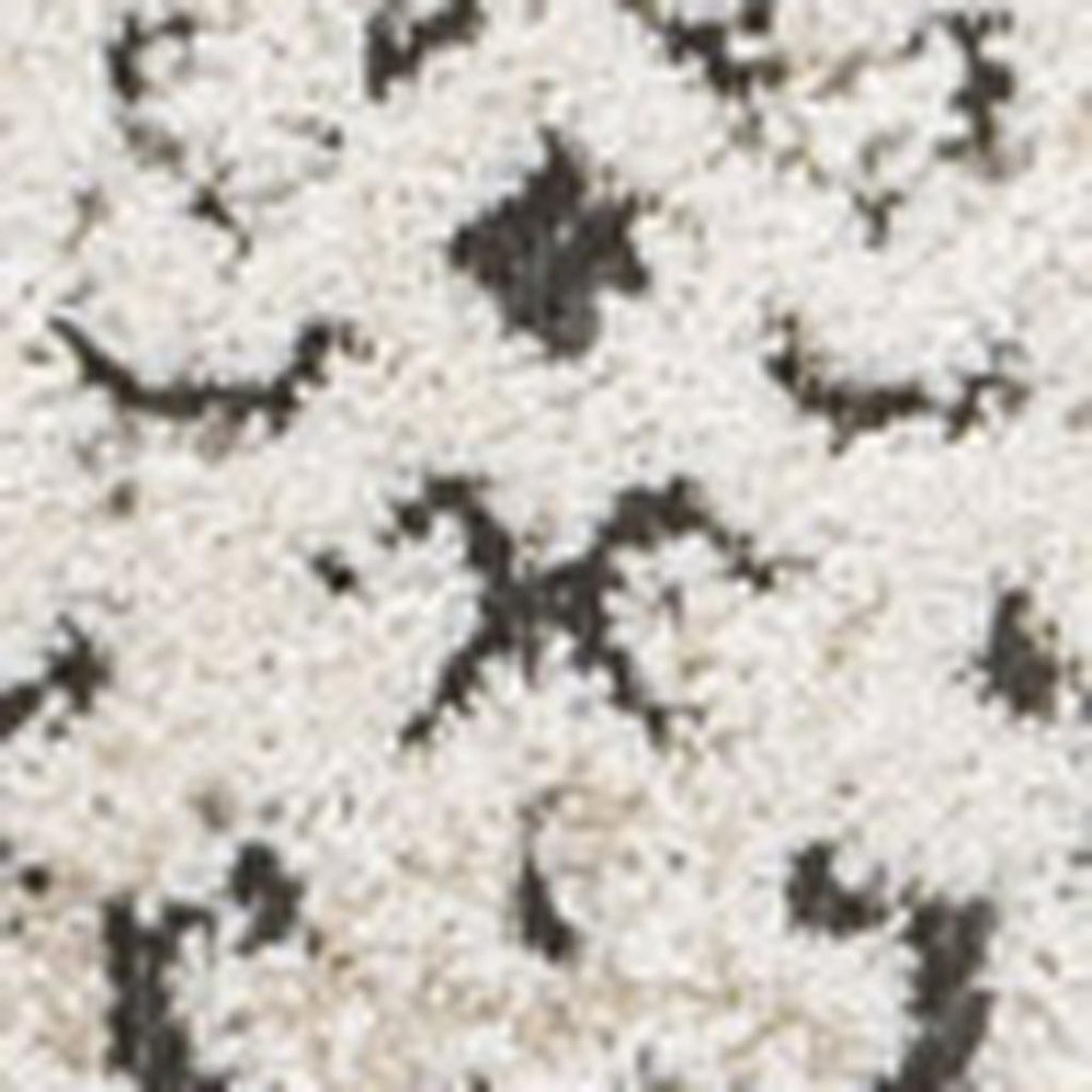 5' X 8' Cream Beige And Dark Gray Abstract Indoor Outdoor Area Rug — view 2