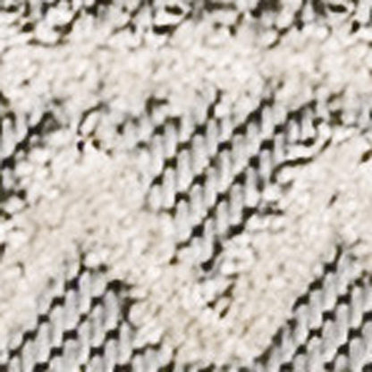 8' Cream And Gray Trellis Indoor Outdoor Runner Rug HomeRoots