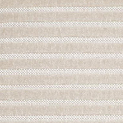 8' X 10' Ivory And Cream Striped Indoor Outdoor Area Rug HomeRoots