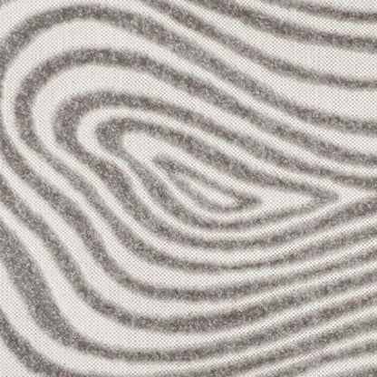 8' X 10' Gray And Ivory Abstract Indoor Outdoor Area Rug HomeRoots