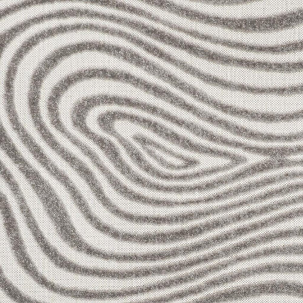 8' X 10' Gray And Ivory Abstract Indoor Outdoor Area Rug HomeRoots