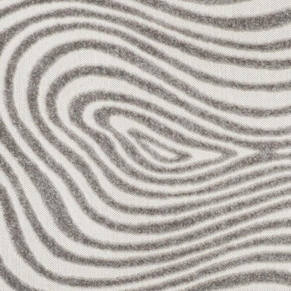 8' X 10' Gray And Ivory Abstract Indoor Outdoor Area Rug HomeRoots
