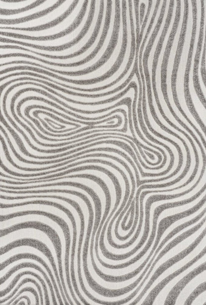 8' X 10' Gray And Ivory Abstract Indoor Outdoor Area Rug HomeRoots