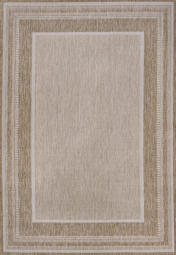 3' X 5' Beige And Cream Indoor Outdoor Area Rug HomeRoots