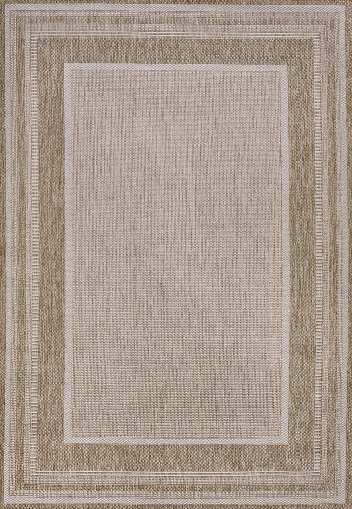 3' X 5' Beige And Cream Indoor Outdoor Area Rug HomeRoots