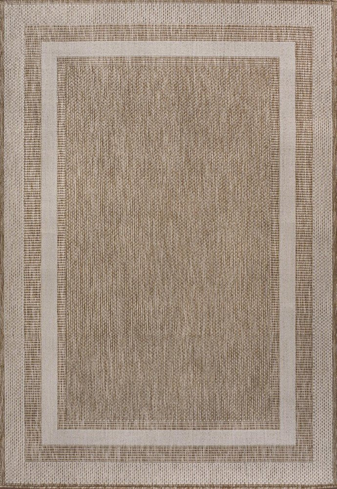 3' X 5' Beige And Cream Indoor Outdoor Area Rug HomeRoots