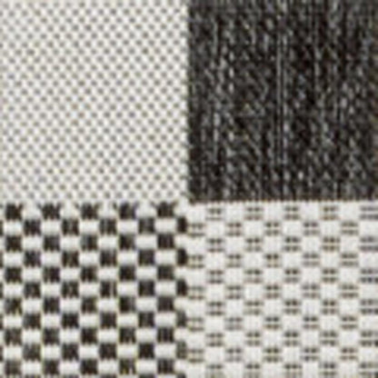 5' X 8' Black And Cream Geometric Indoor Outdoor Area Rug HomeRoots