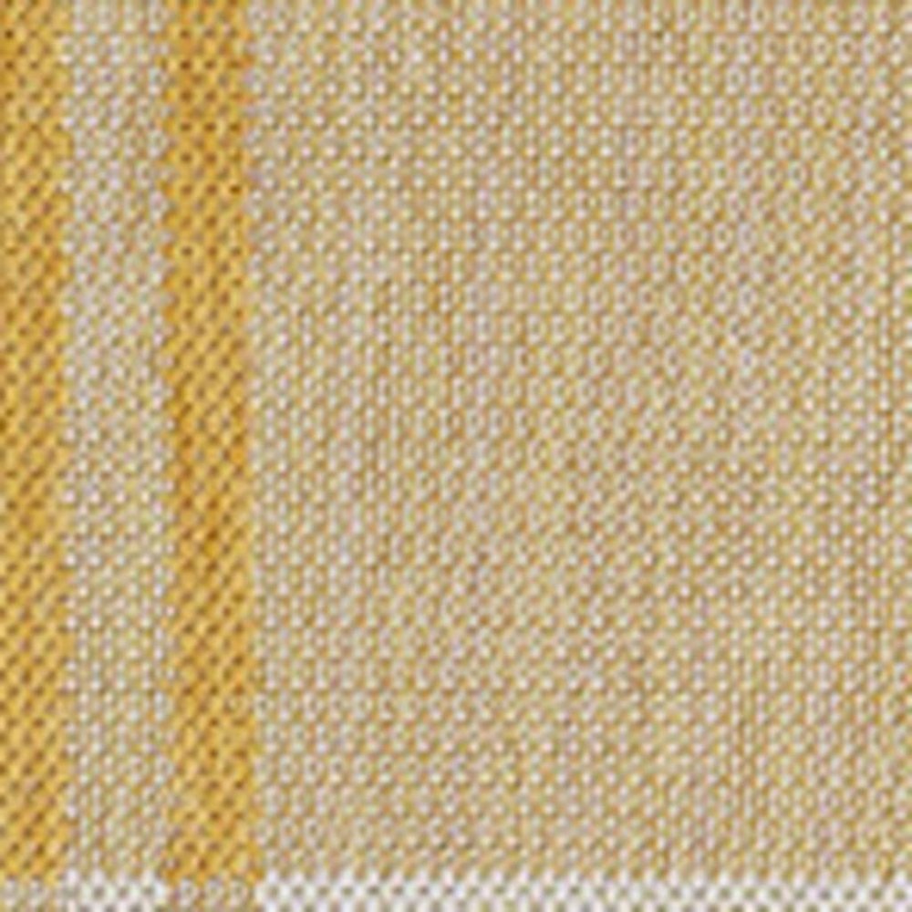 4' X 6' Yellow And Cream Gingham Indoor Outdoor Area Rug HomeRoots
