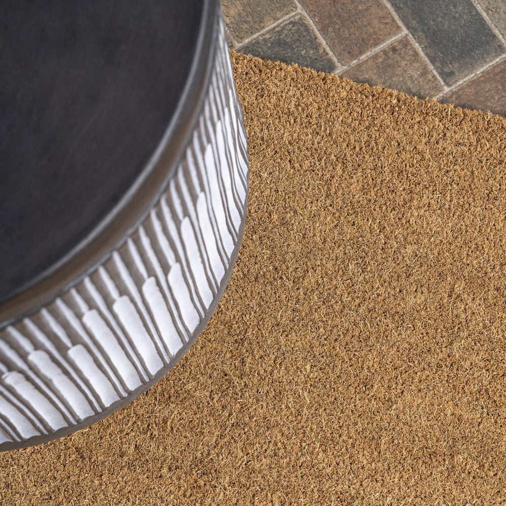 8' Light Brown Indoor Outdoor Runner Rug HomeRoots