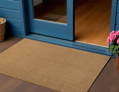 3' X 4' Light Brown Indoor Outdoor Area Rug HomeRoots