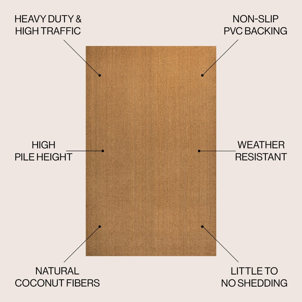 3' X 4' Light Brown Indoor Outdoor Area Rug — view 7
