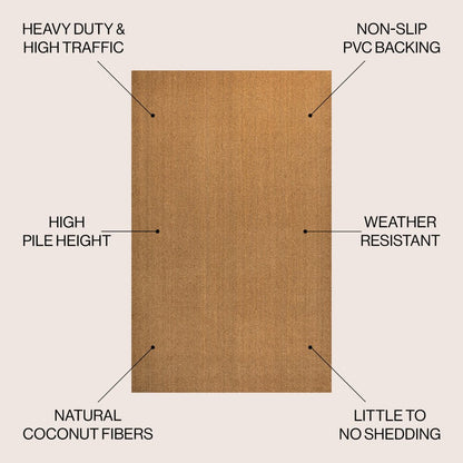 3' X 4' Light Brown Indoor Outdoor Area Rug HomeRoots