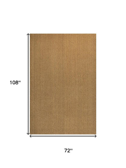 6' X 9' Light Brown Indoor Outdoor Area Rug HomeRoots
