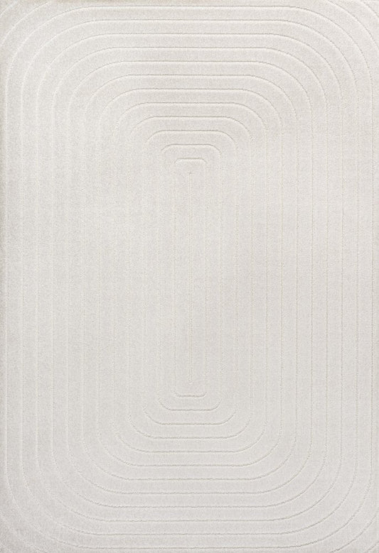 8' X 10' Ivory Indoor Outdoor Area Rug