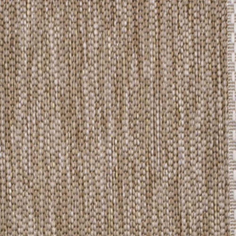 8' Beige And Cream Indoor Outdoor Runner Rug HomeRoots