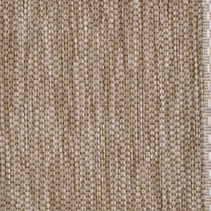 8' Beige And Cream Indoor Outdoor Runner Rug HomeRoots