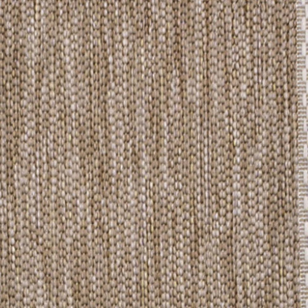 8' Beige And Cream Indoor Outdoor Runner Rug — view 6