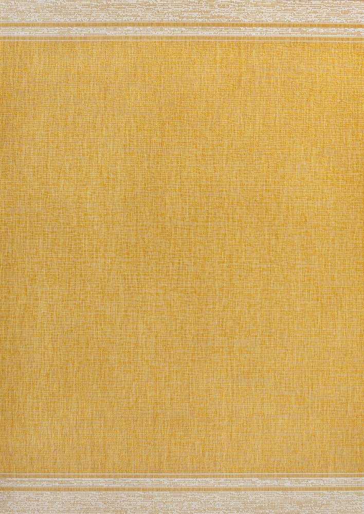 3' X 5' Yellow And Cream Indoor Outdoor Area Rug HomeRoots