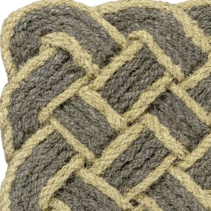2' X 3' Gray And Light Yellow Geometric Handmade Indoor Outdoor Area Rug HomeRoots