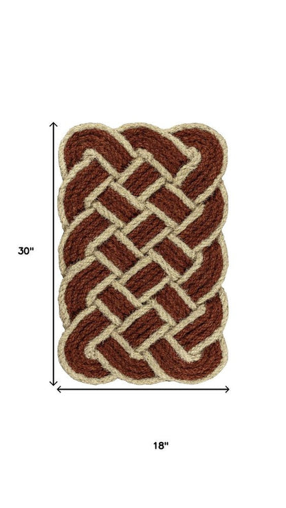 2' X 3' Red And Light Yellow Geometric Handmade Indoor Outdoor Area Rug HomeRoots