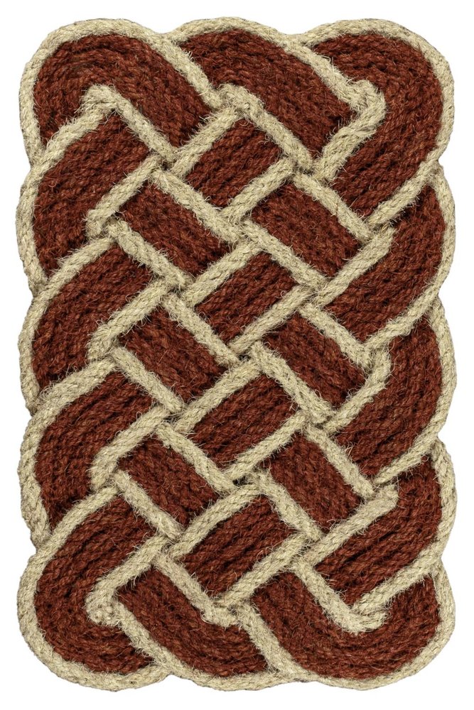 2' X 3' Red And Light Yellow Geometric Handmade Indoor Outdoor Area Rug HomeRoots