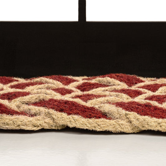 2' X 3' Red And Light Yellow Geometric Handmade Indoor Outdoor Area Rug