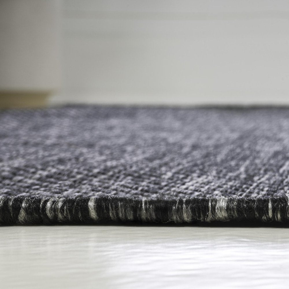 8' Dark Gray Indoor Outdoor Runner Rug — view 3