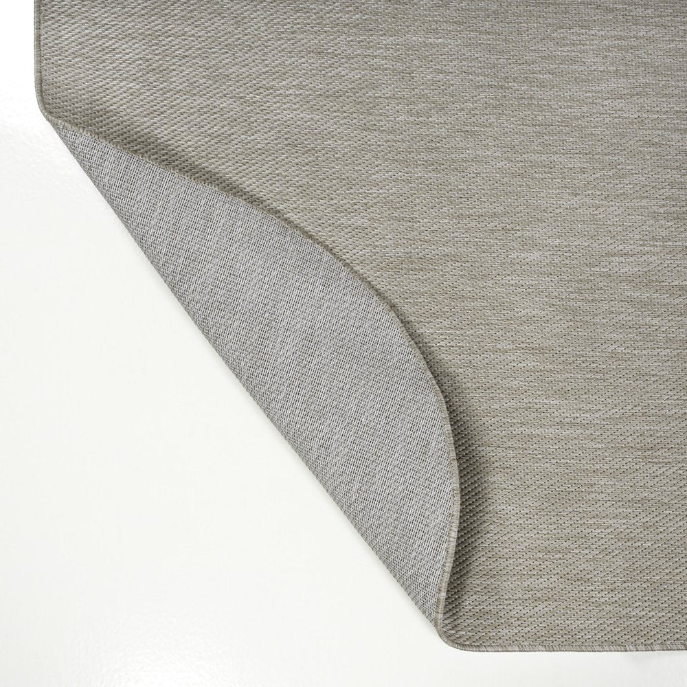 8' Beige Indoor Outdoor Runner Rug — view 2