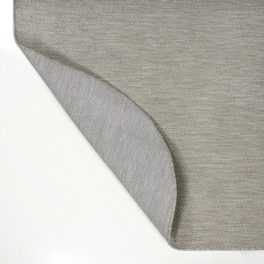 8' Beige Indoor Outdoor Runner Rug