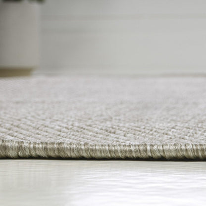 8' Beige Indoor Outdoor Runner Rug HomeRoots