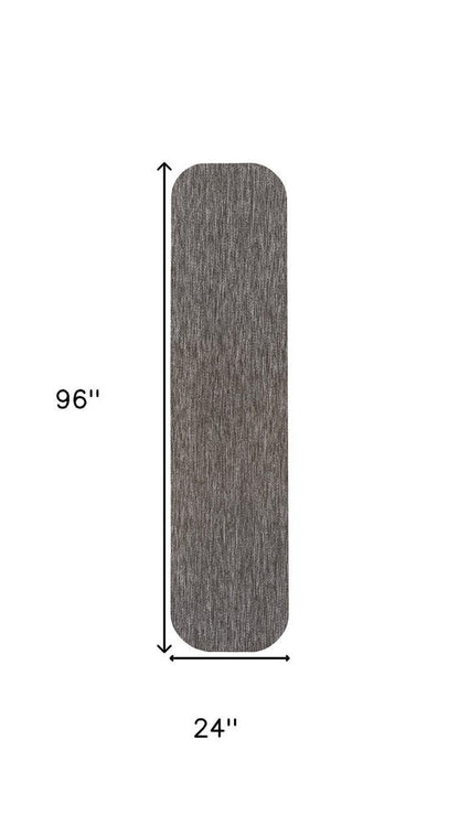 8' Light Brown Indoor Outdoor Runner Rug HomeRoots