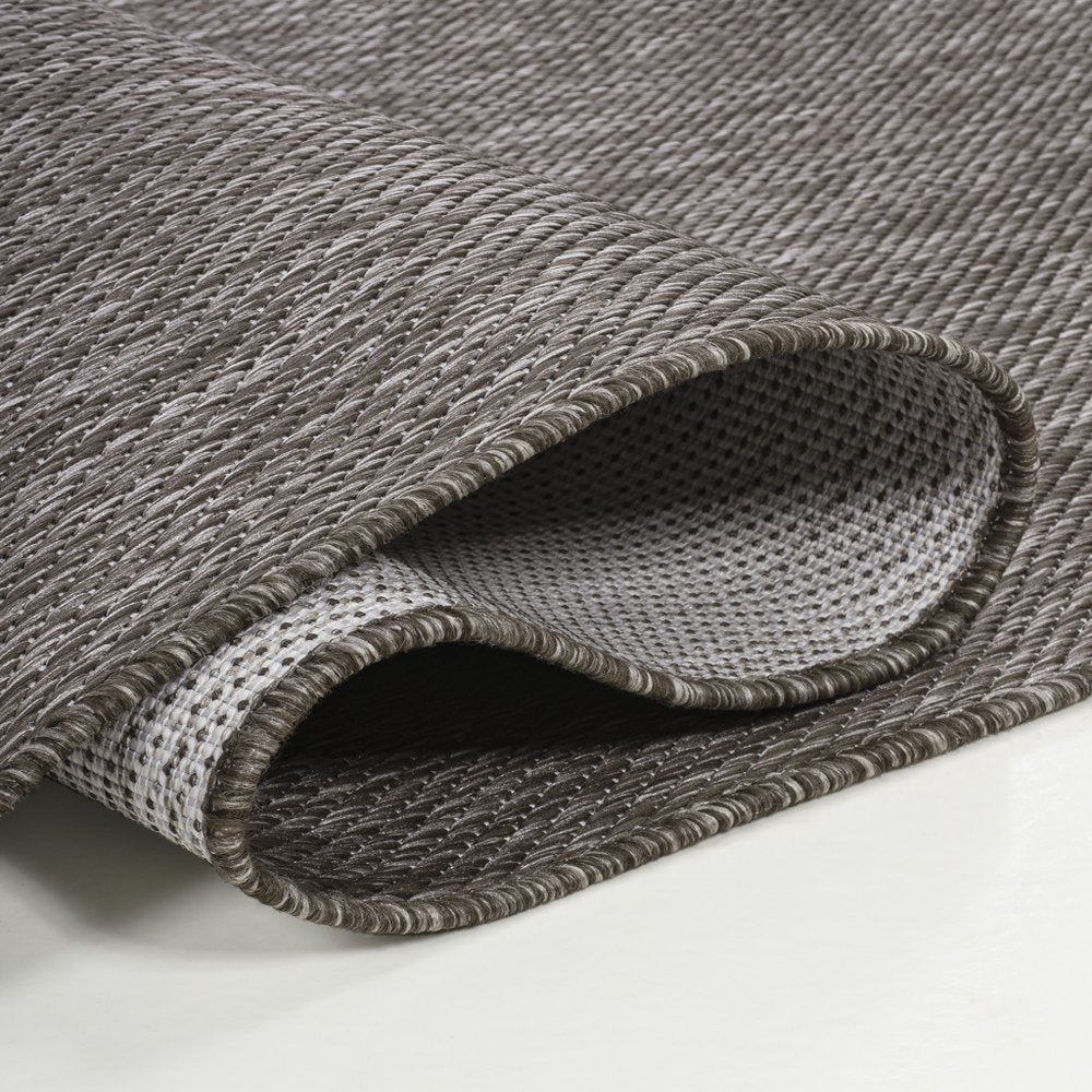 8' Light Brown Indoor Outdoor Runner Rug — view 4