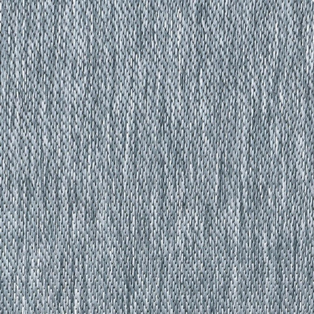 8' Turquoise Indoor Outdoor Runner Rug — view 5